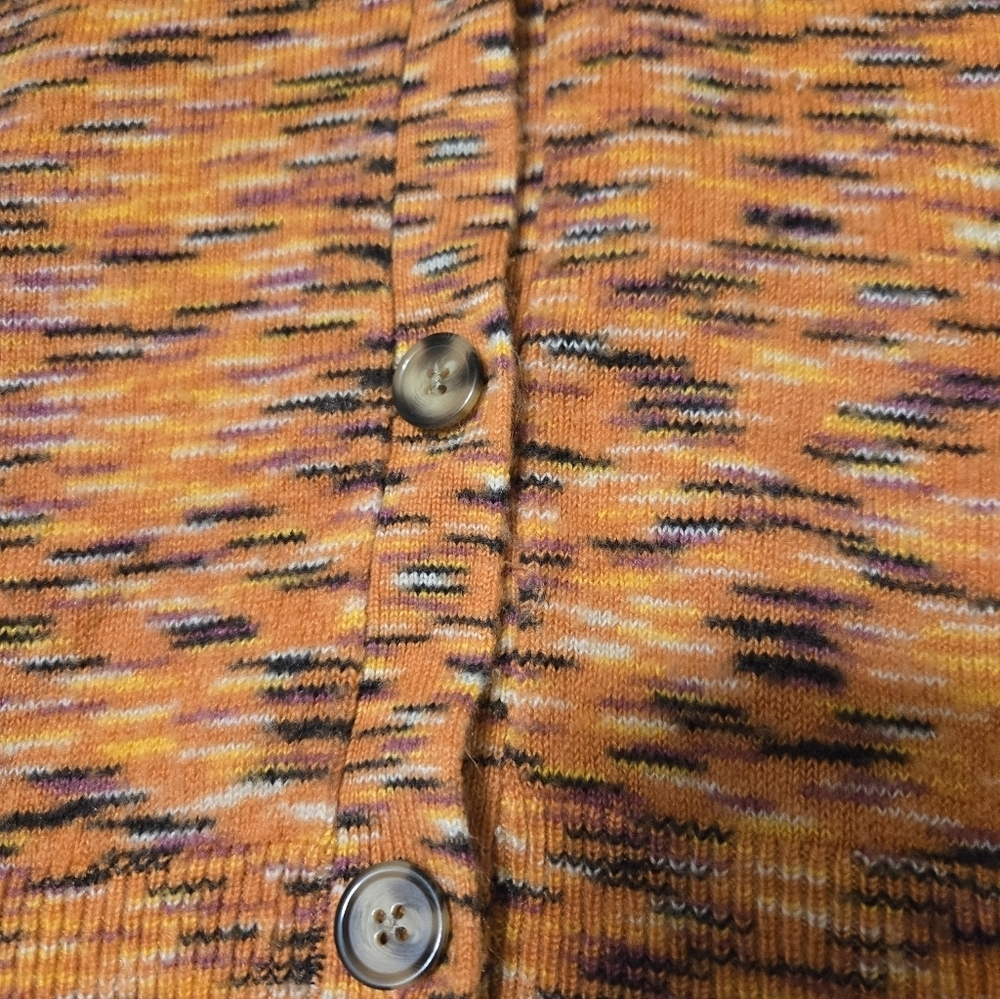 Lane Bryant Cardigan In Orange Size 18/20 Some Pilling On Bottom - Picture 3 of 9